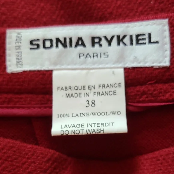 Sonia Rykiel Red Knee-Length Pencil Skirt for Work - Picture 5 of 6